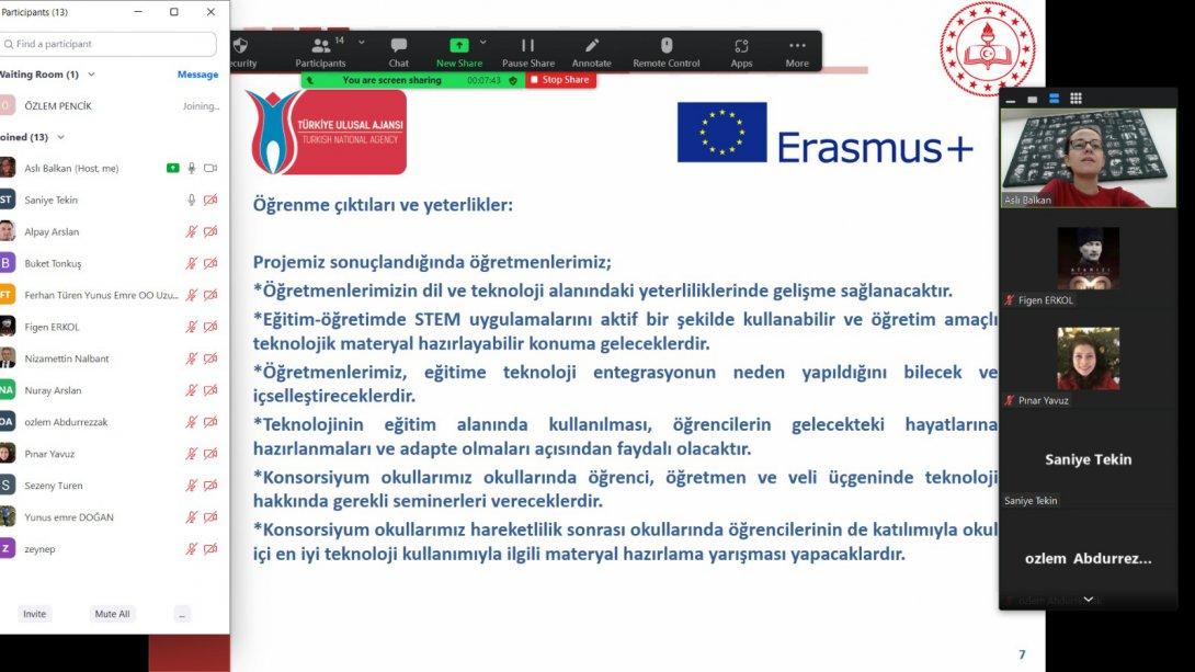 Erasmus + Programı 2020-1-TR01-KA101-082737 No'lu 