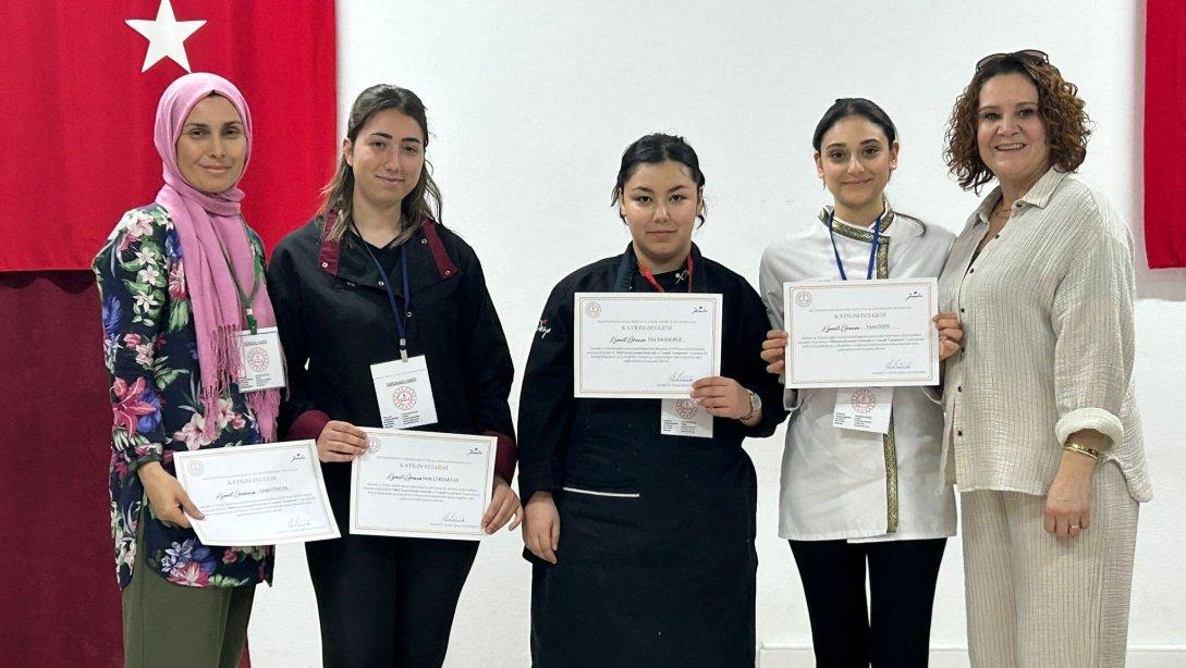 Milli Eğitim Bakanlığı Gastronomi Festivali'nde Yemek yarışmasında  Marmara Bölge Üçüncülüğünü Kazandık.